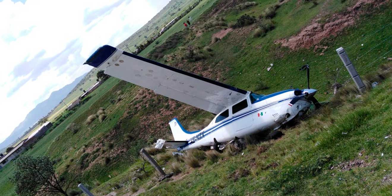 Se desploma avioneta en Zempoala