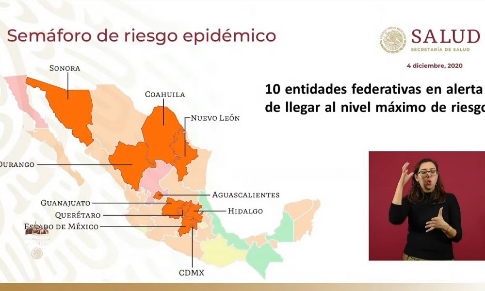 Semáforo COVID-19 en México: 10 estados regresan a ROJO