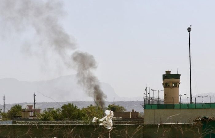 Una lluvia de proyectiles cae sobre Kabul durante el discurso presidencial