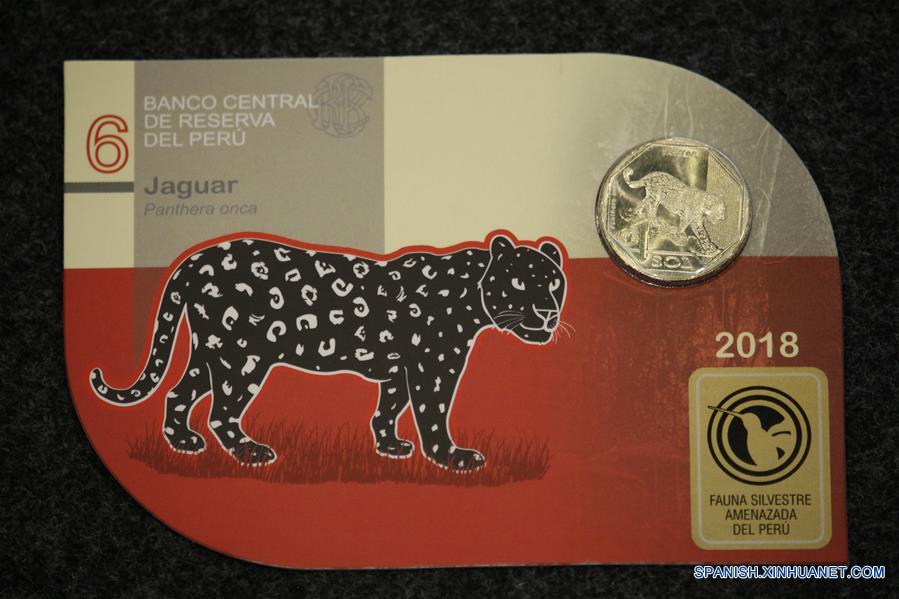 Una moneda que promueve la protección del jaguar circula en Perú