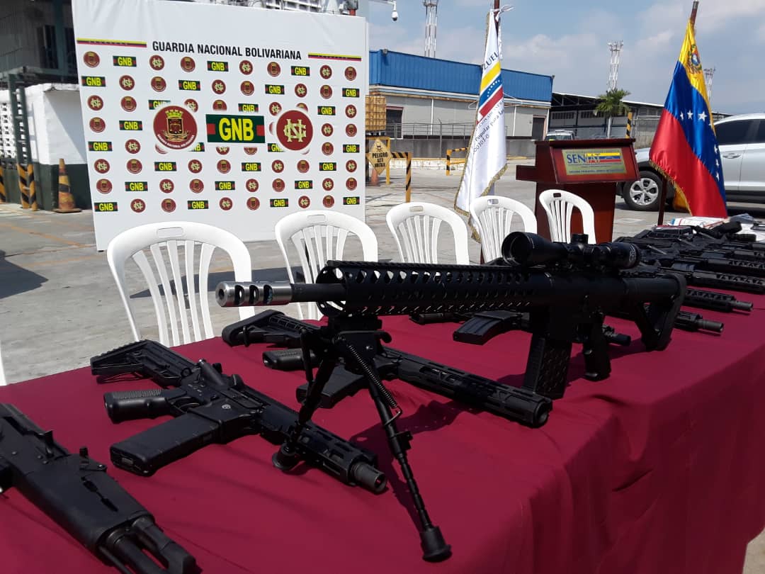 Venezuela incautó armamento de guerra proveniente de EEUU