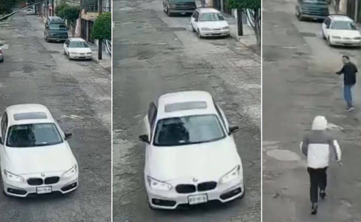 Video: Bastaron 18 segundos para despojar a un hombre de su auto en Ciudad Azteca