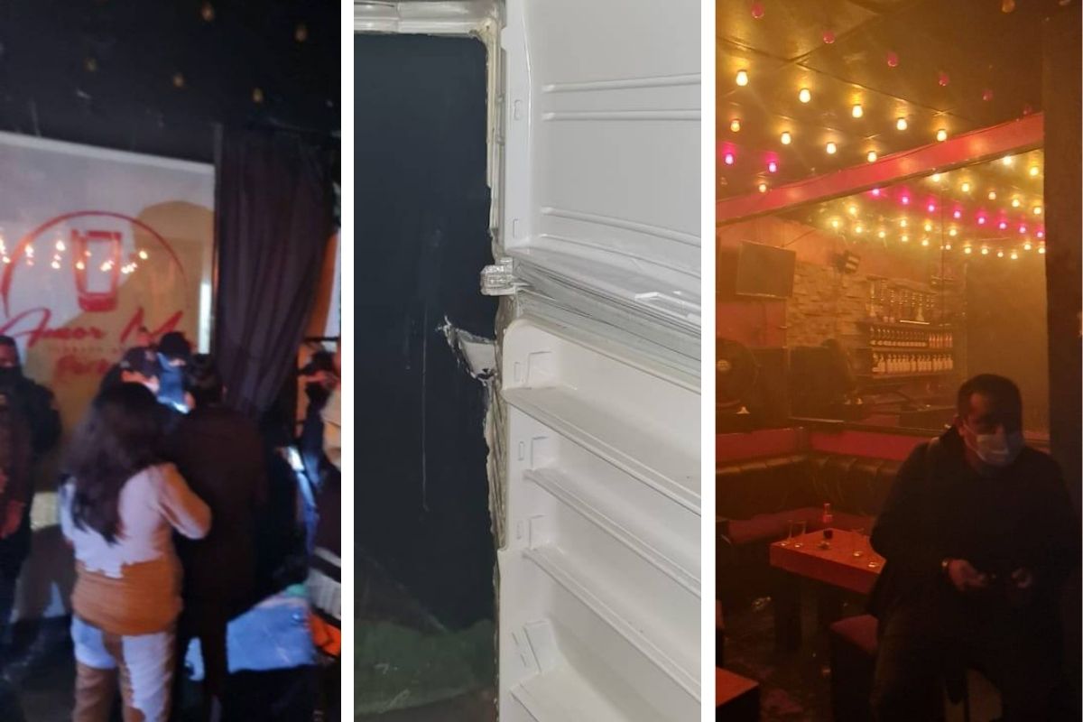 Video: Jóvenes utilizaban puerta de un refri para entrar a un bar clandestino en plena pandemia