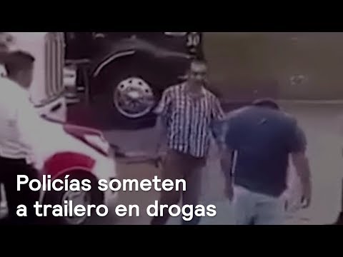 Video: Policías de Cuautitlán Izcalli golpean a chofer de tráiler en revisión sobre la México-Querétaro