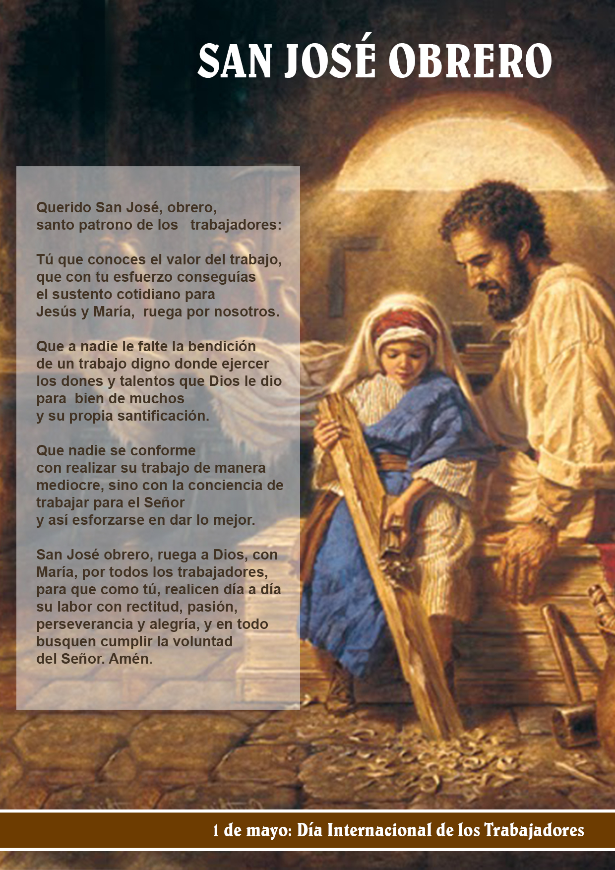 1 de mayo: San José Obrero. Esto es lo que dice la Biblia sobre él