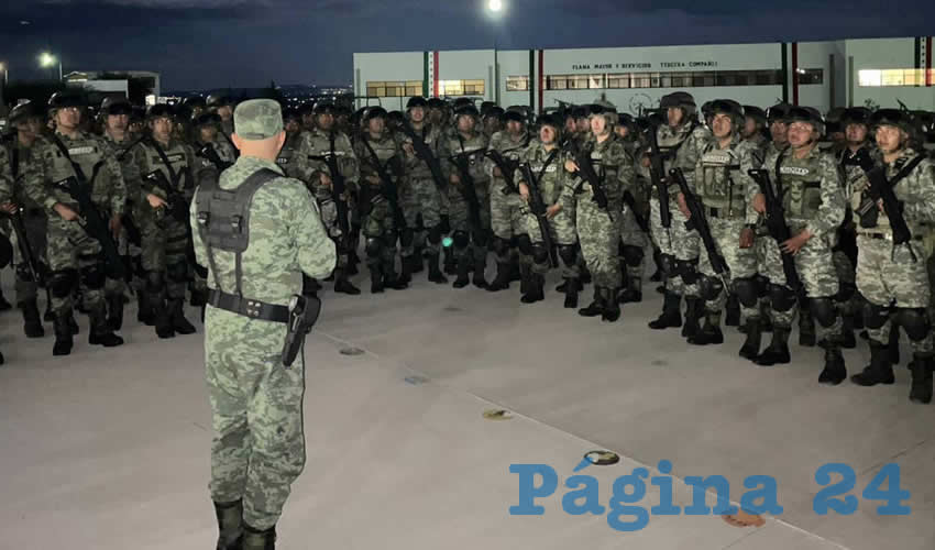 500 elementos del Ejército Mexicano refuerzan la seguridad en Zacatecas