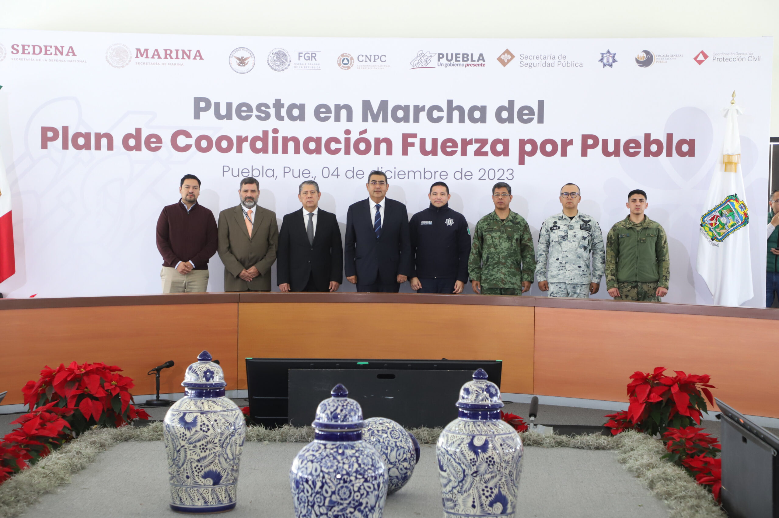 Anuncia Sergio Salomón Plan De Coordinación “Fuerza Por Puebla”; SEMAR Se Sumará Al Combate A La Delincuencia