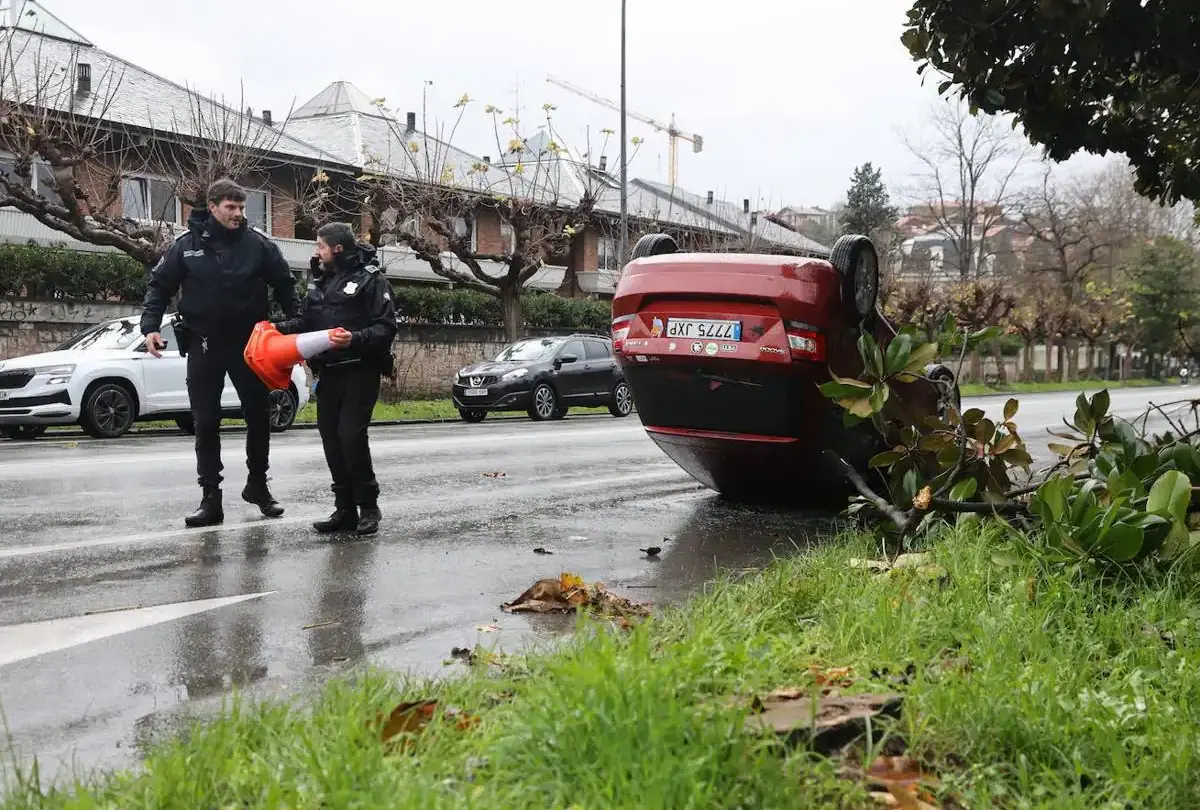 Aparatoso accidente |