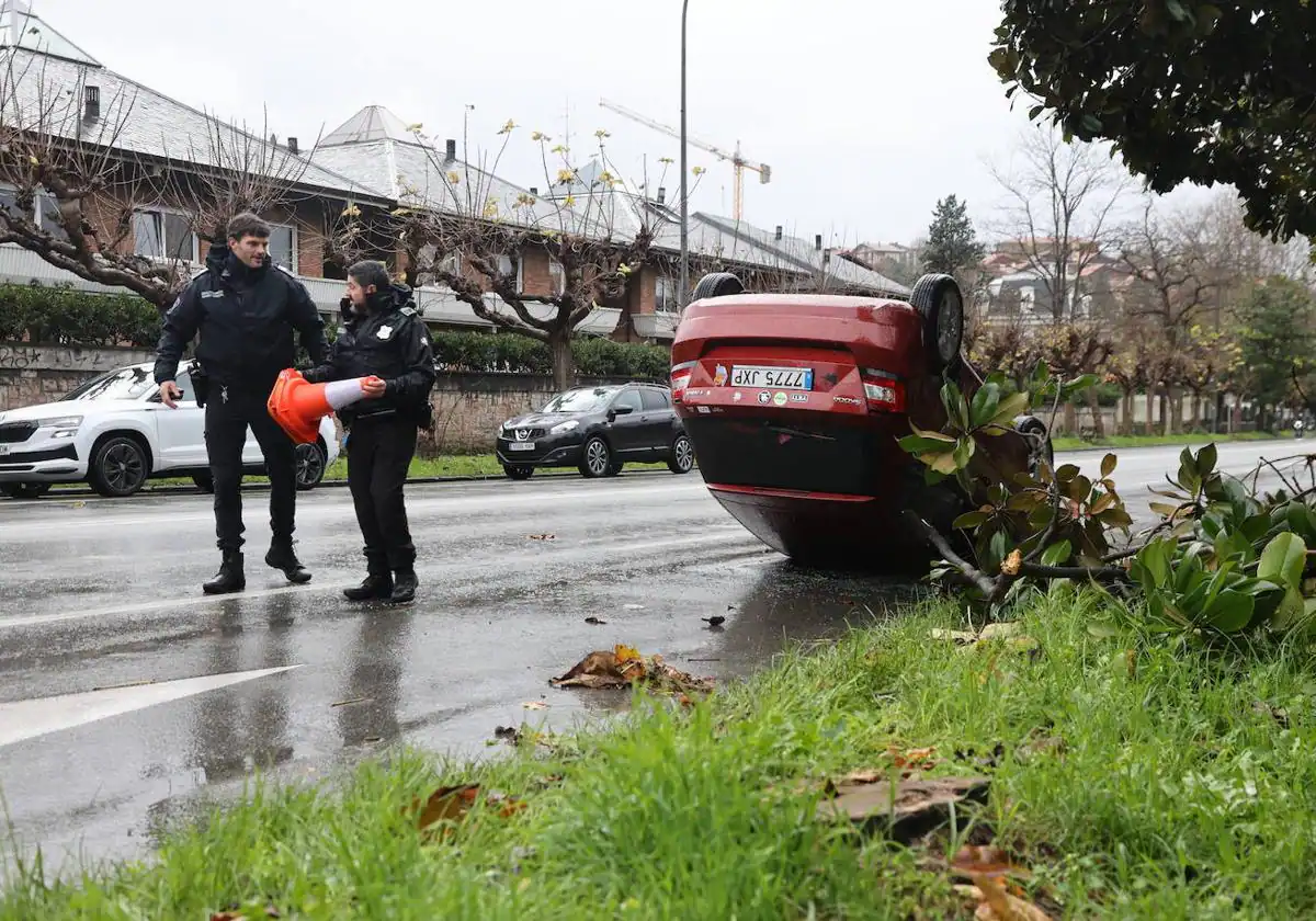 Aparatoso accidente