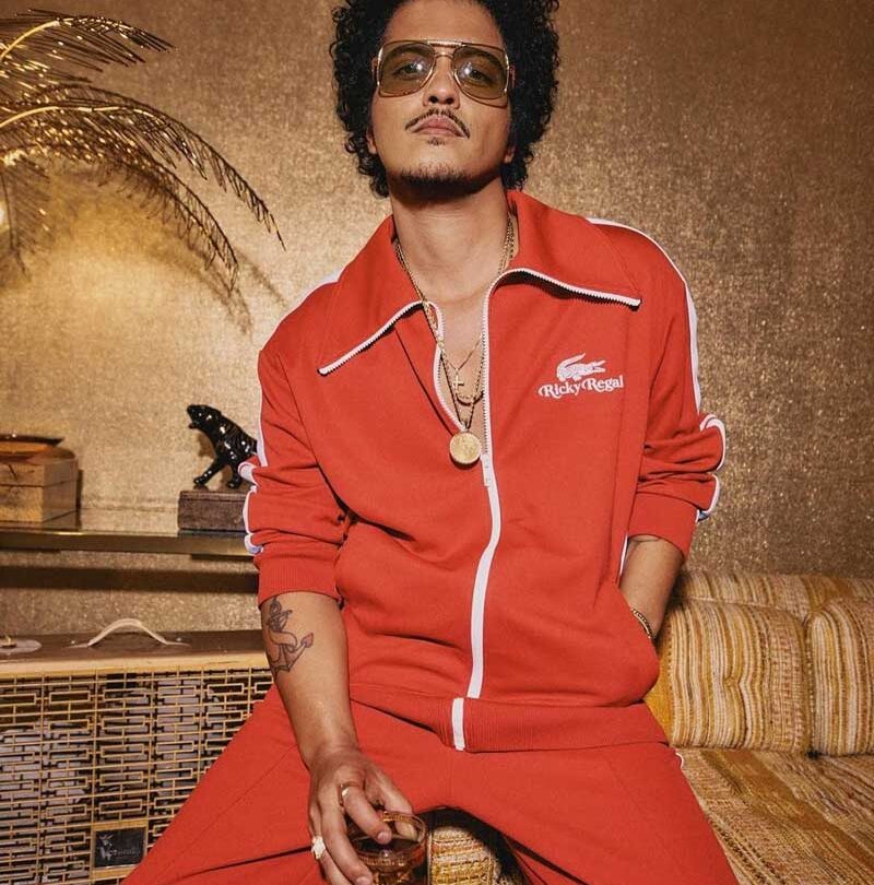Bruno Mars se lanza a diseñas para Lacoste |