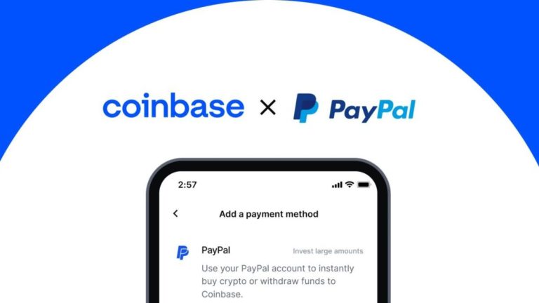 Coinbase ahora permite a los usuarios de EEUU comprar criptomonedas con PayPal