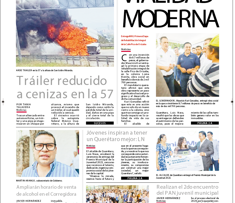 Conoce la Portada de Hoy |