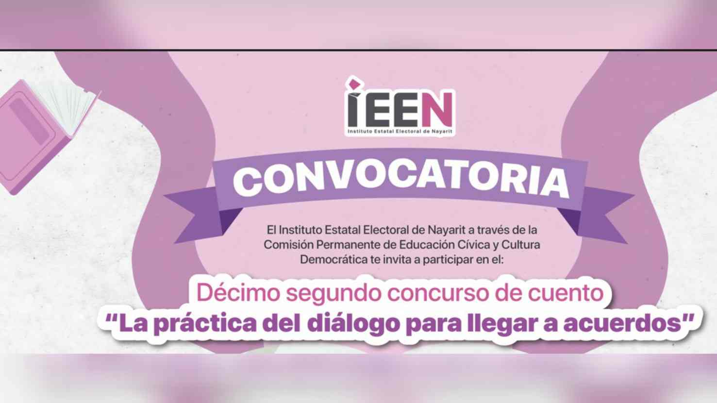 Convoca el IEEN al Décimo Concurso de Cuento