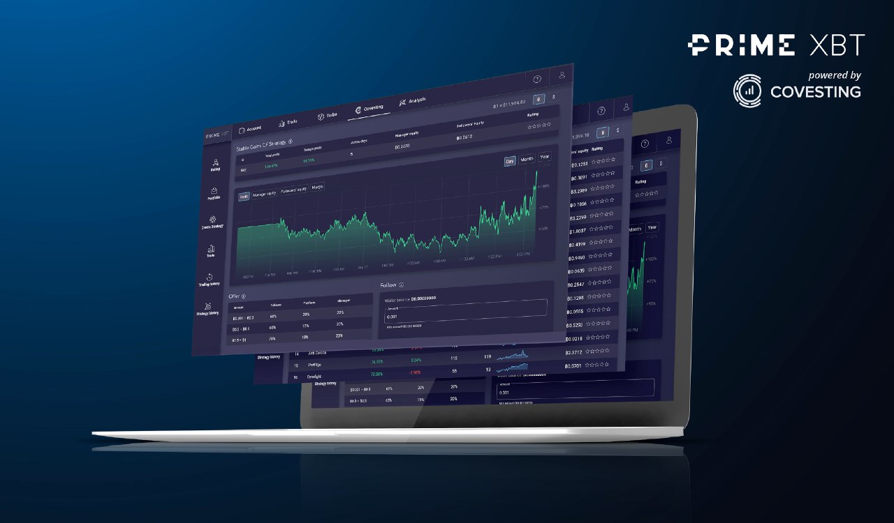 Covesting desarrolla cuentas generadoras de rendimientos para PrimeXBT