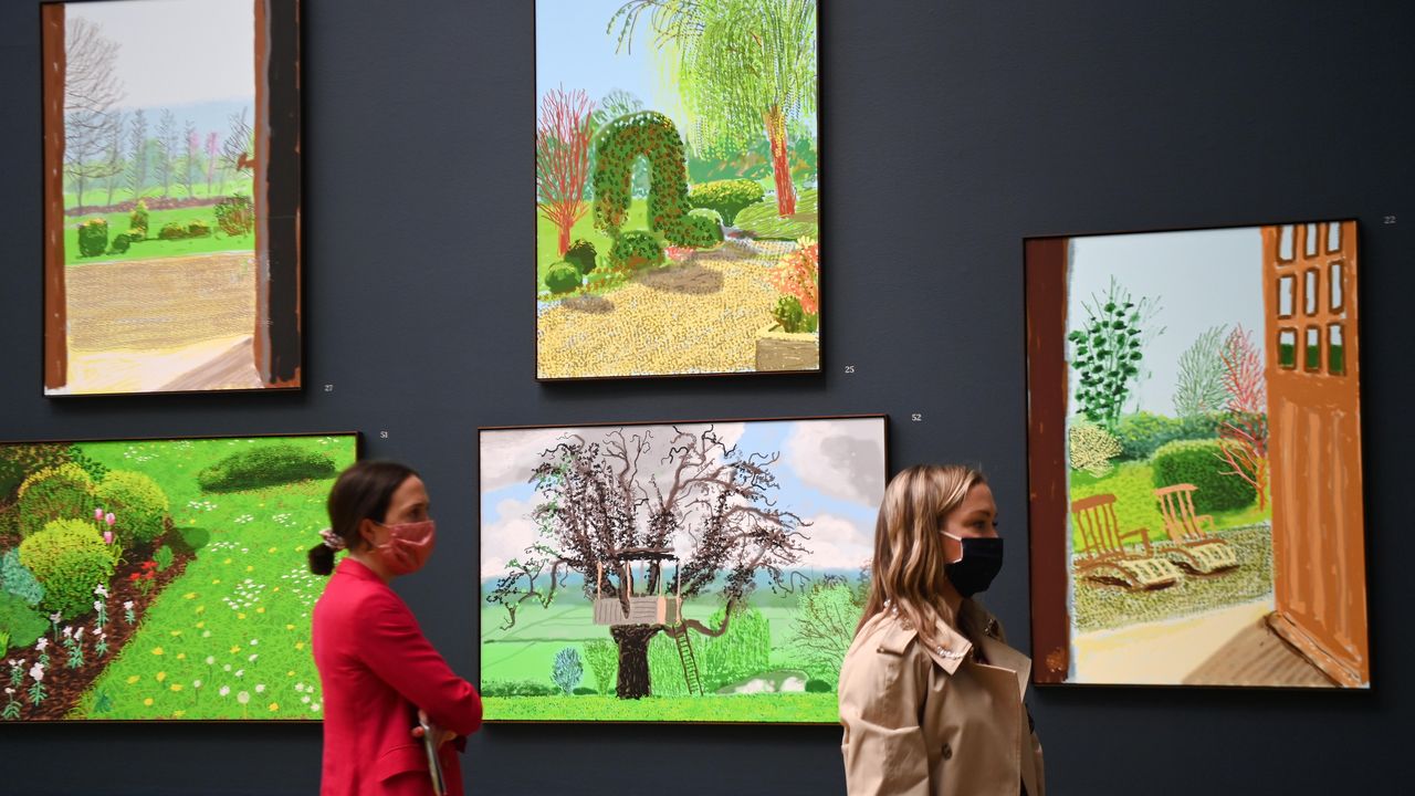 David Hockney inyecta primavera a la oscuridad del confinamiento