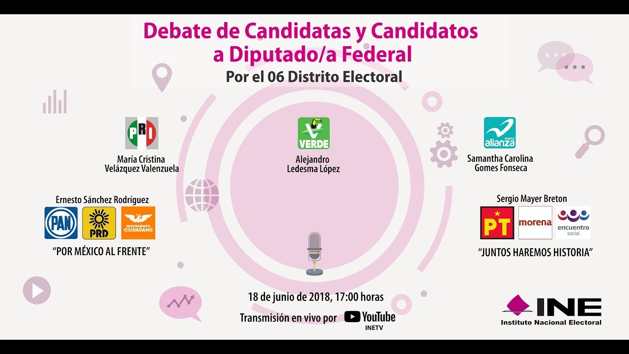 Debaten las candidatas y el candidato a la diputación federal por el Distrito 2