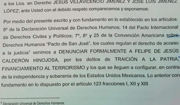 Demanda activista en Oaxaca a Calderón por terrorismo y traición a la patria