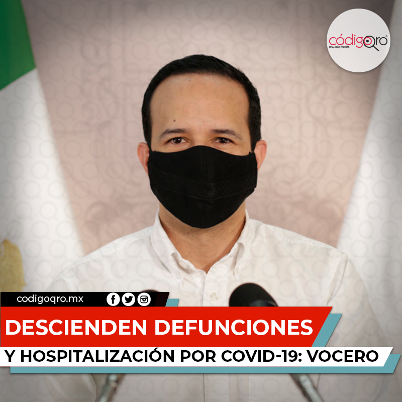 Descienden defunciones y hospitalización por COVID-19: vocero organizacional