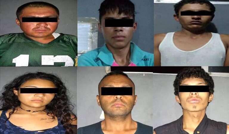 Detienen a seis por allanamiento