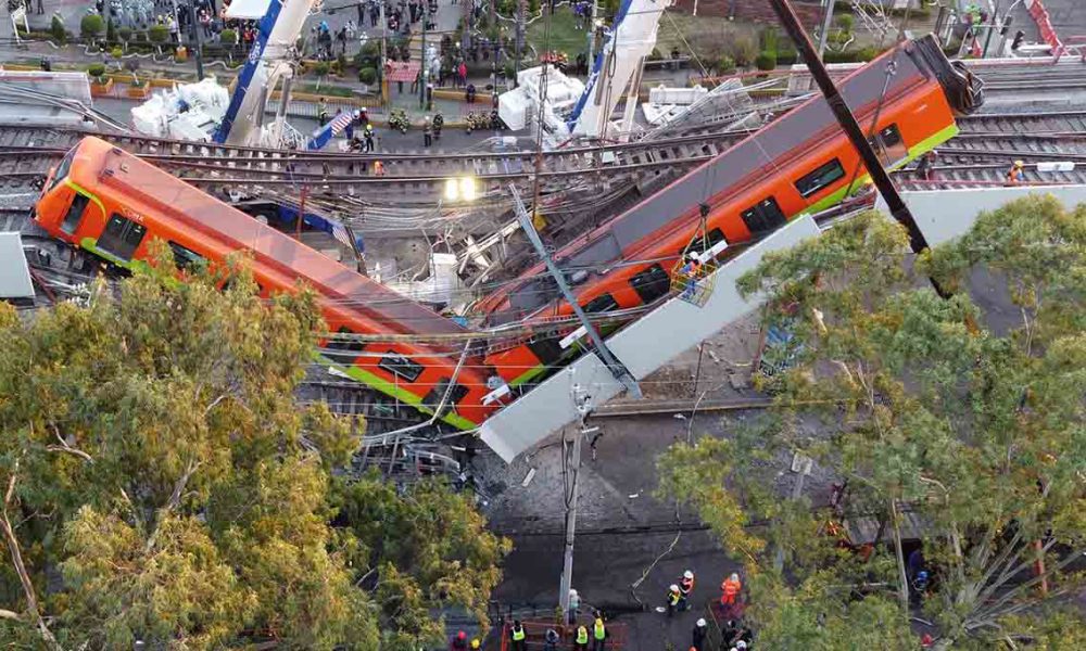 Empiezan a recabar datos para peritaje de desplome de la Línea 12 del Metro