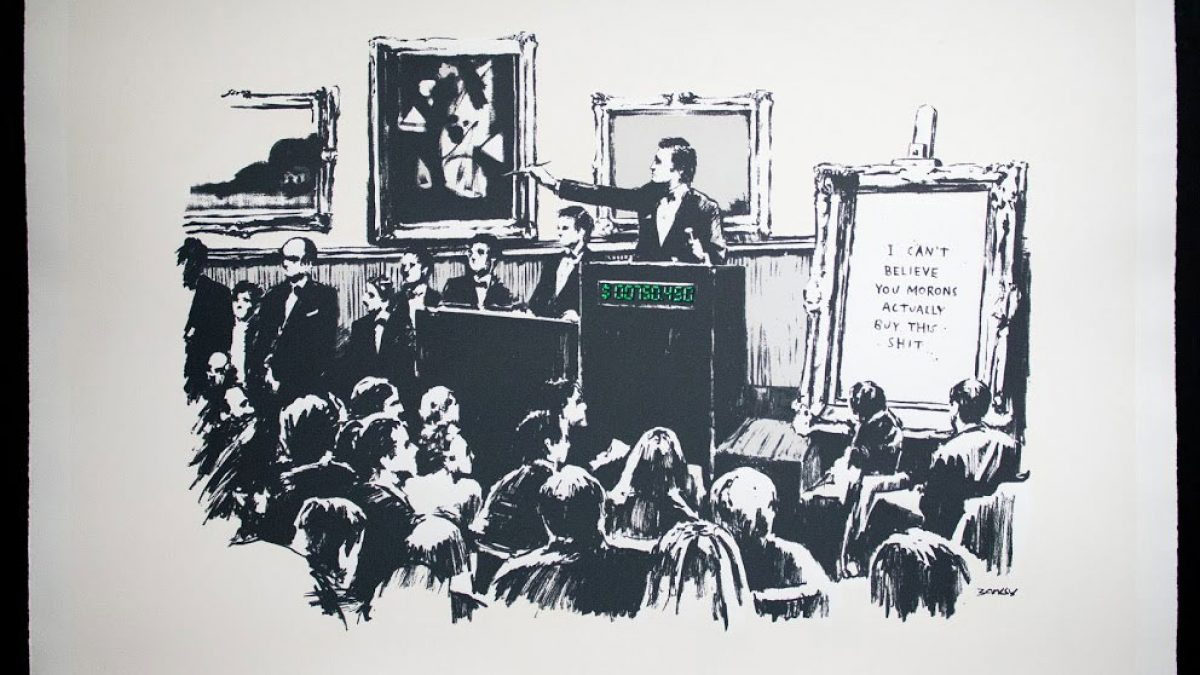 Empresa Blockchain Injective Protocol, compra Banksy por $95.000, lo digitaliza y lo quema en vivo para vender como NFT