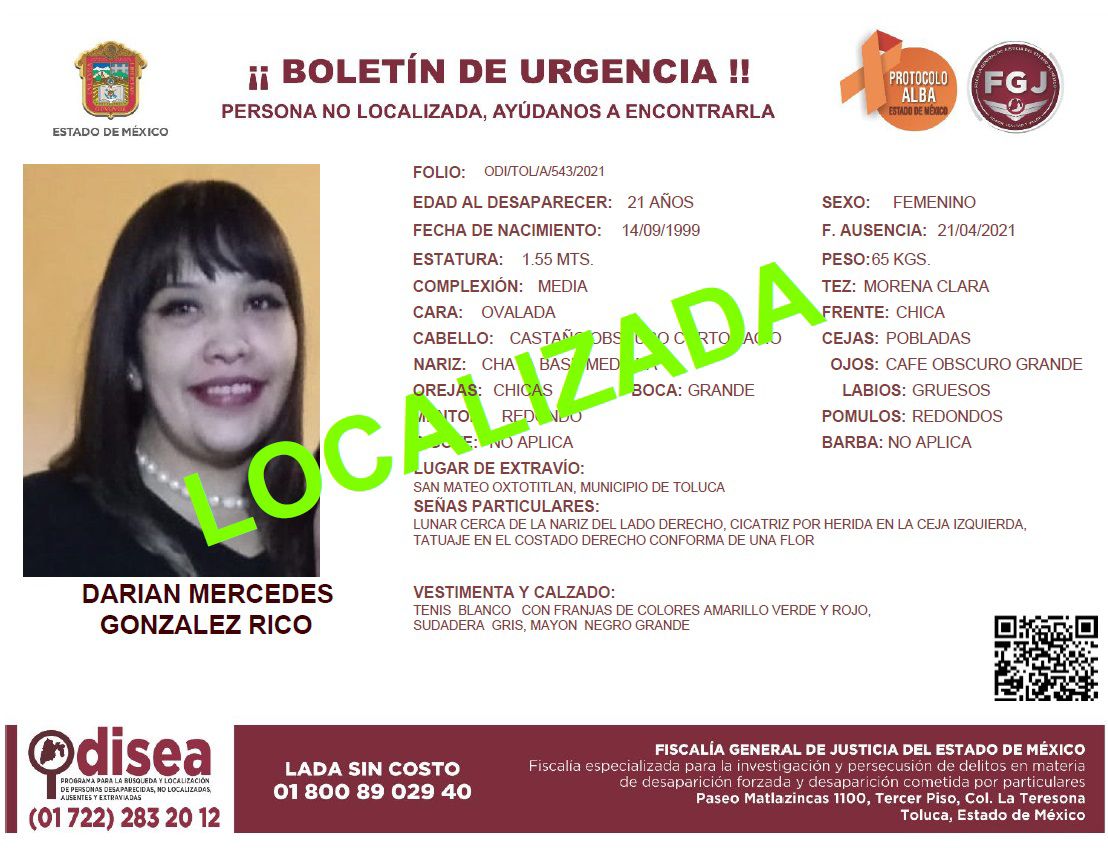 Encuentran con vida a Darían, normalista desaparecida desde el 21 de abril