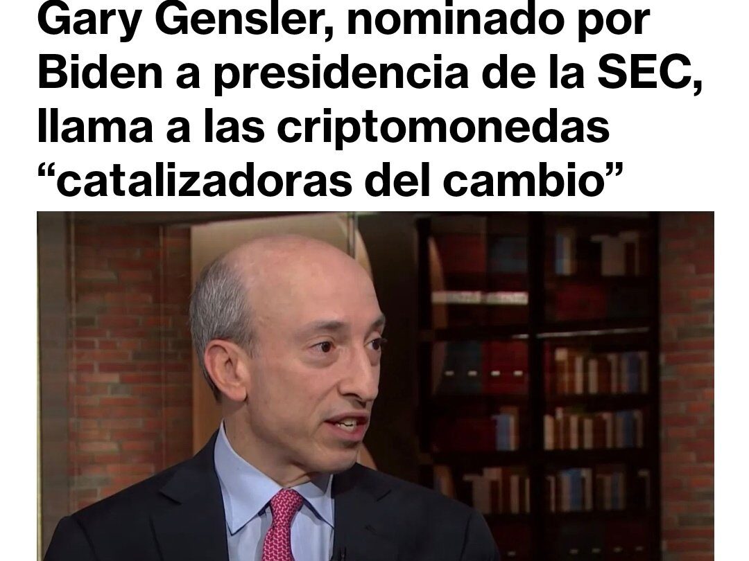Gary Gensler nominado por Biden a presidencia de la SEC llama a las criptomonedas catalizadoras del cambio |