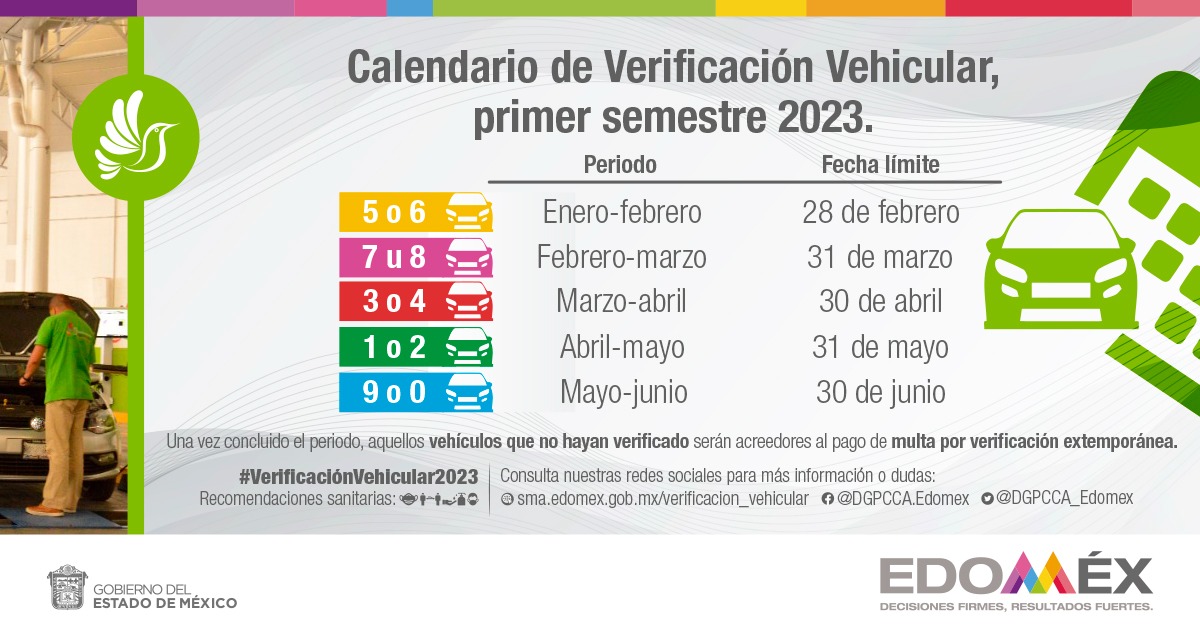 Horarios de servicios de verificación vehicular serán ajustados en Edomex