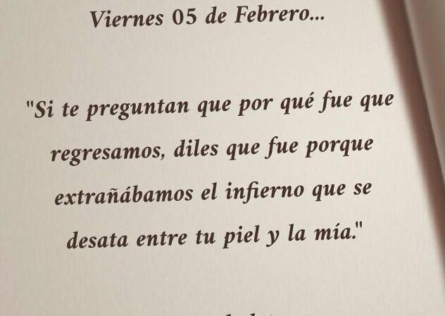 Hoy Viernes 5 de Febrero