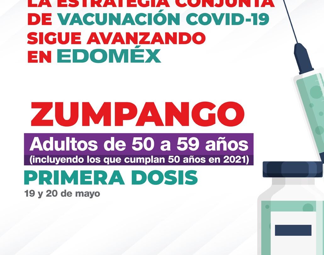 Inicia vacunación contra COVID 19 en 18 municipios más del EdoMéx |