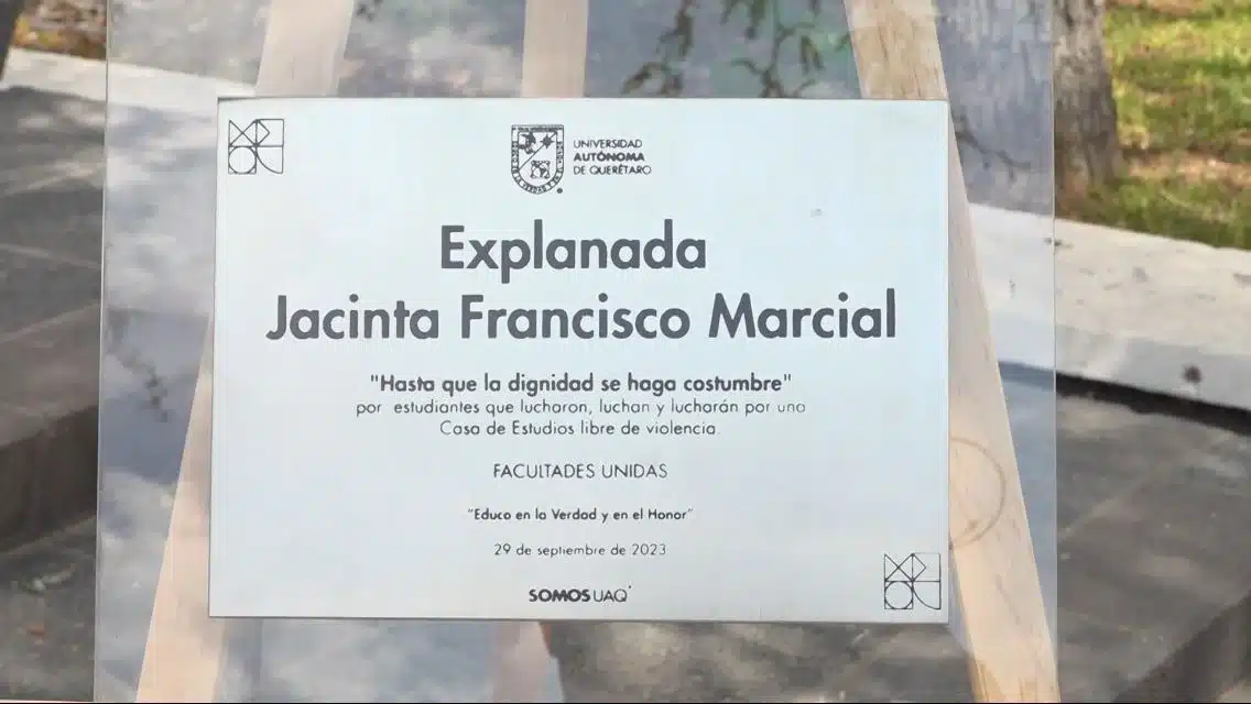 Jacinta Francisco Marcial: un símbolo de resistencia en la explanada de Rectoría de la UAQ