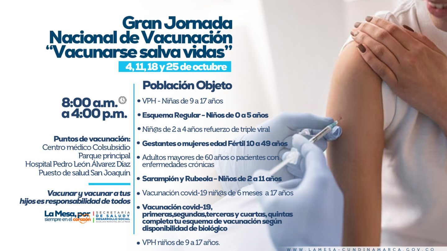 Jornada Nacional de Vacunación llega a San Joaquín |