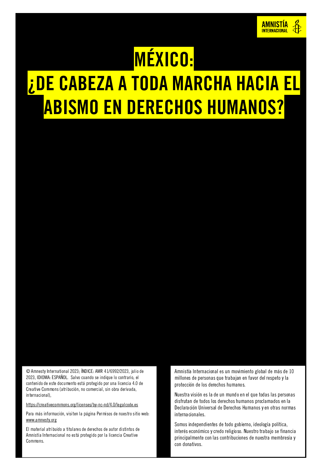 México: Hacia el abismo en derechos humanos – El informe alarmante de Amnistía Internacional