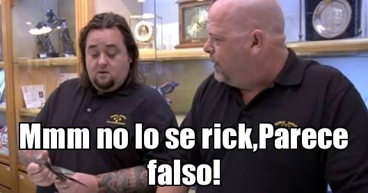 No lo sé, Rick, parece falso