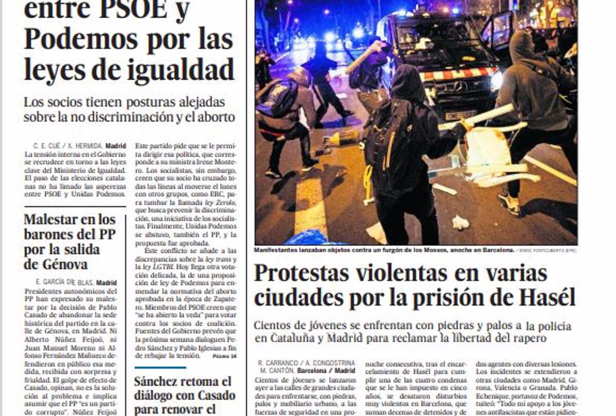 Portada Jueves 18 de Febrero de 2021 |