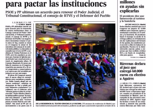 Portada Jueves 25 de Febrero de 2021