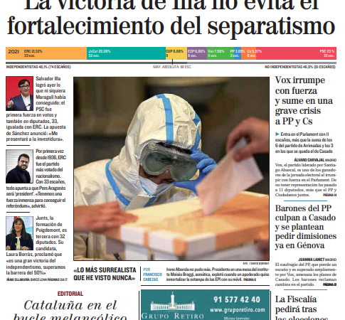 Portada Lunes 15 de Febrero de 2021