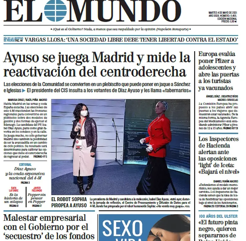 Portada Martes 4 de Mayo de 2021 |