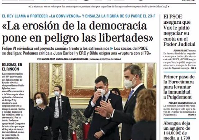 Portada Miércoles 24 de Febrero de 2021