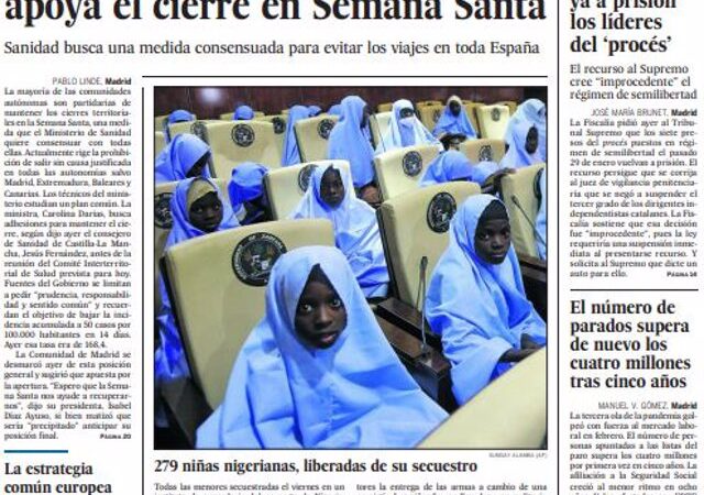 Portada Miércoles 3 de Marzo de 2021