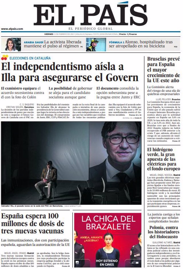 Portada Viernes 12 de Febrero