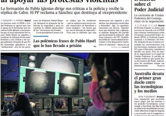Portada Viernes 19 de Febrero de 2021