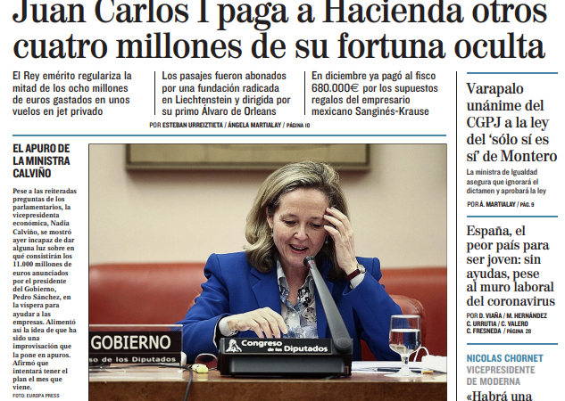 Portada Viernes 26 de Febrero de 2021
