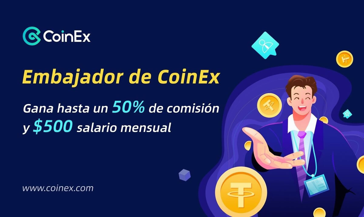 Programa de Embajadores de CoinEx ofrece comisiones y salario mensual hasta $500