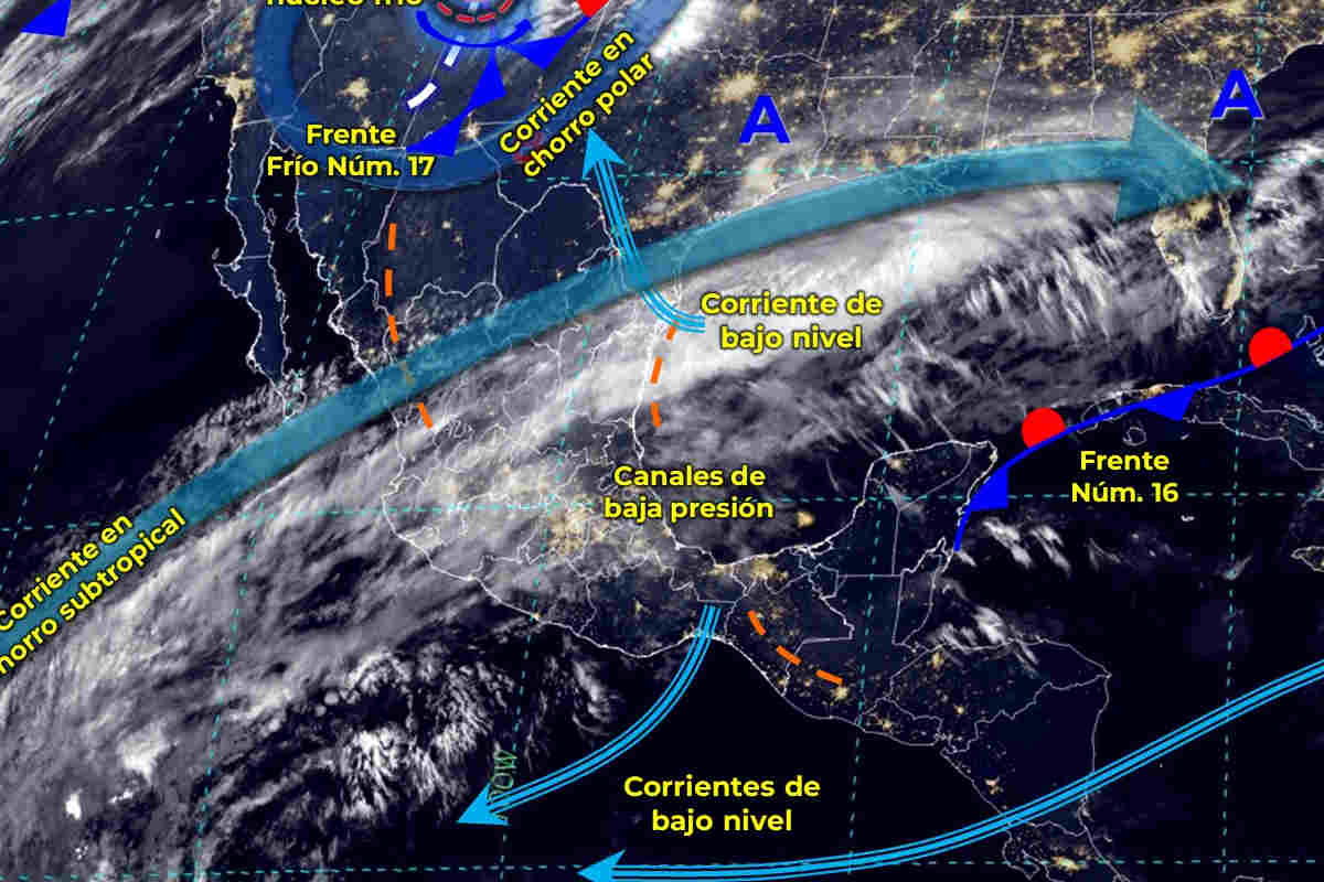 Pronóstico del clima en Zacatecas para el 14 de diciembre de 2023: Cielo medio nublado y lluvias aisladas