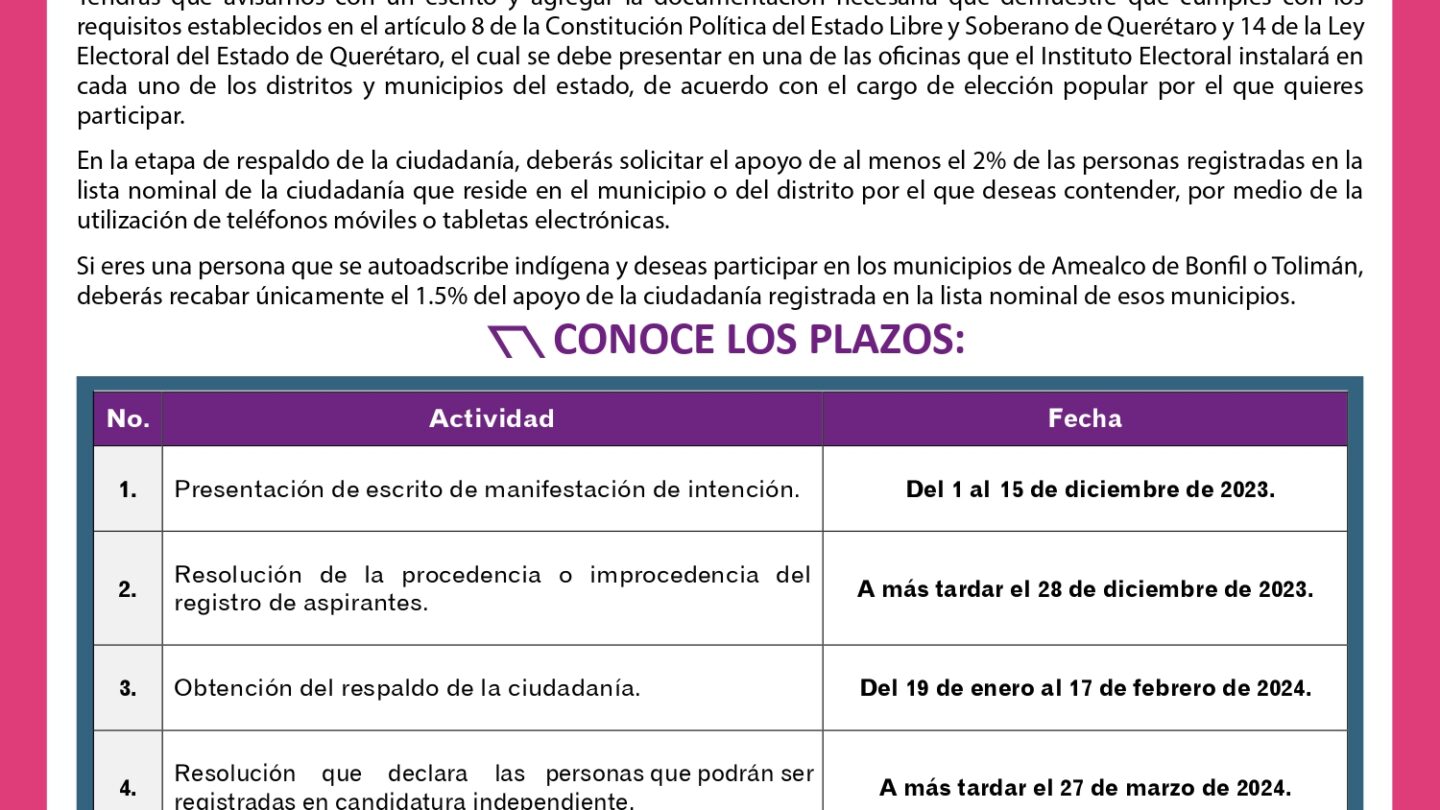 Querétaro Independiente revela enroques en candidaturas locales |