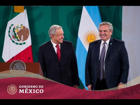Recibe AMLO con honores al presidente argentino, Alberto Fernández