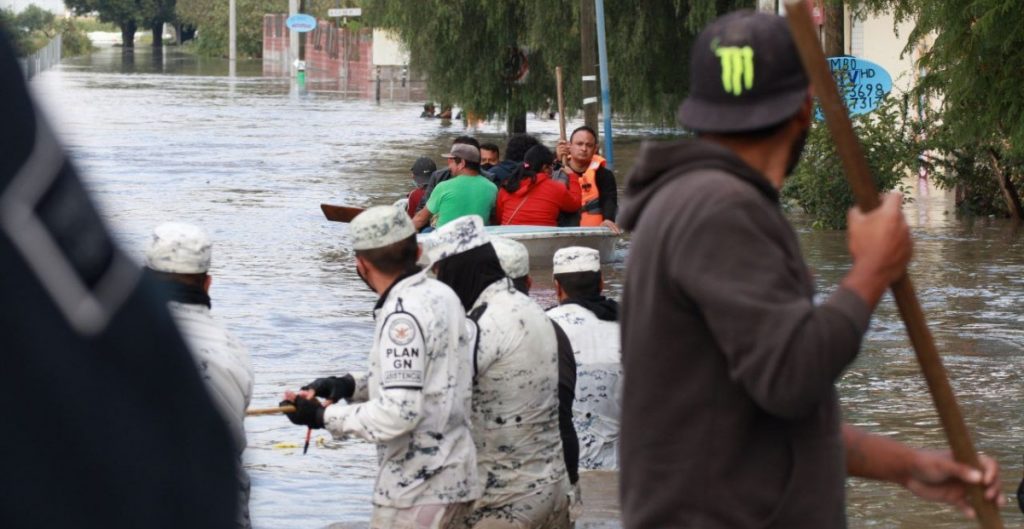 Reportan lluvias fuertes en San Juan del Río