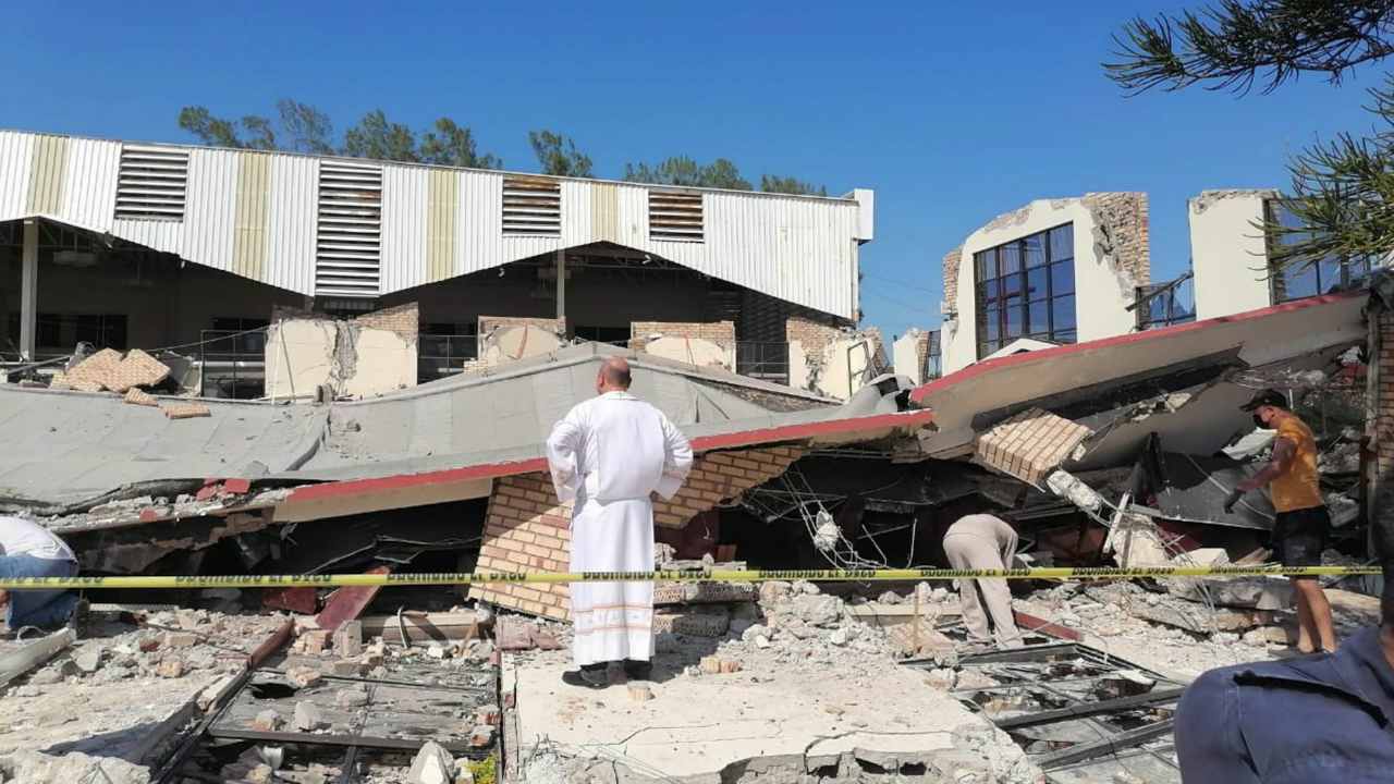 Tragedia en Tamaulipas: Derrumbe de iglesia deja muertos y atrapados