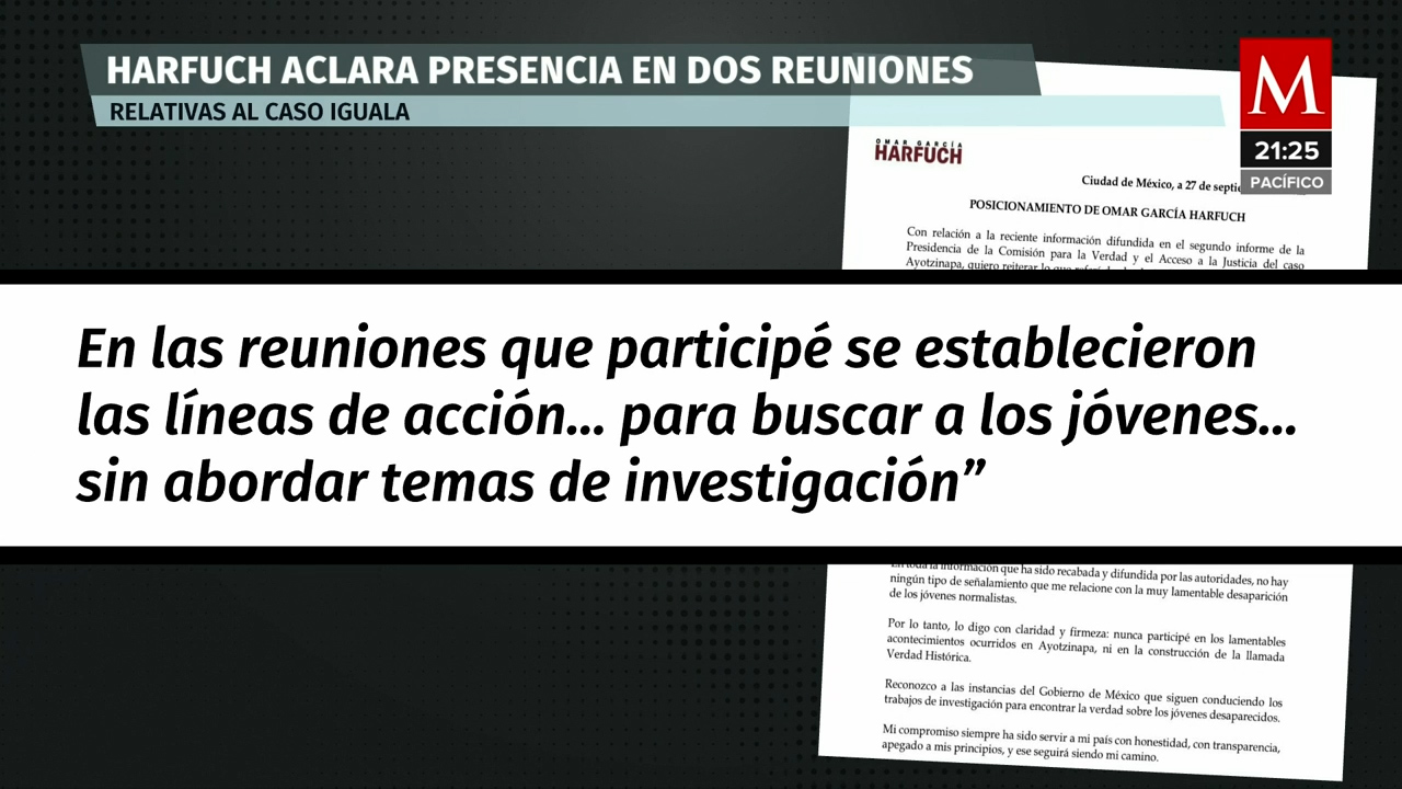 Transparencia en las reuniones por el Caso Ayotzinapa: García Harfuch lo aclara